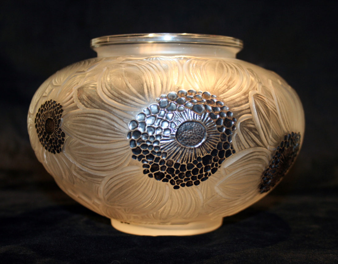 Gorringe Antiques Rene Lalique Dahlias Vase