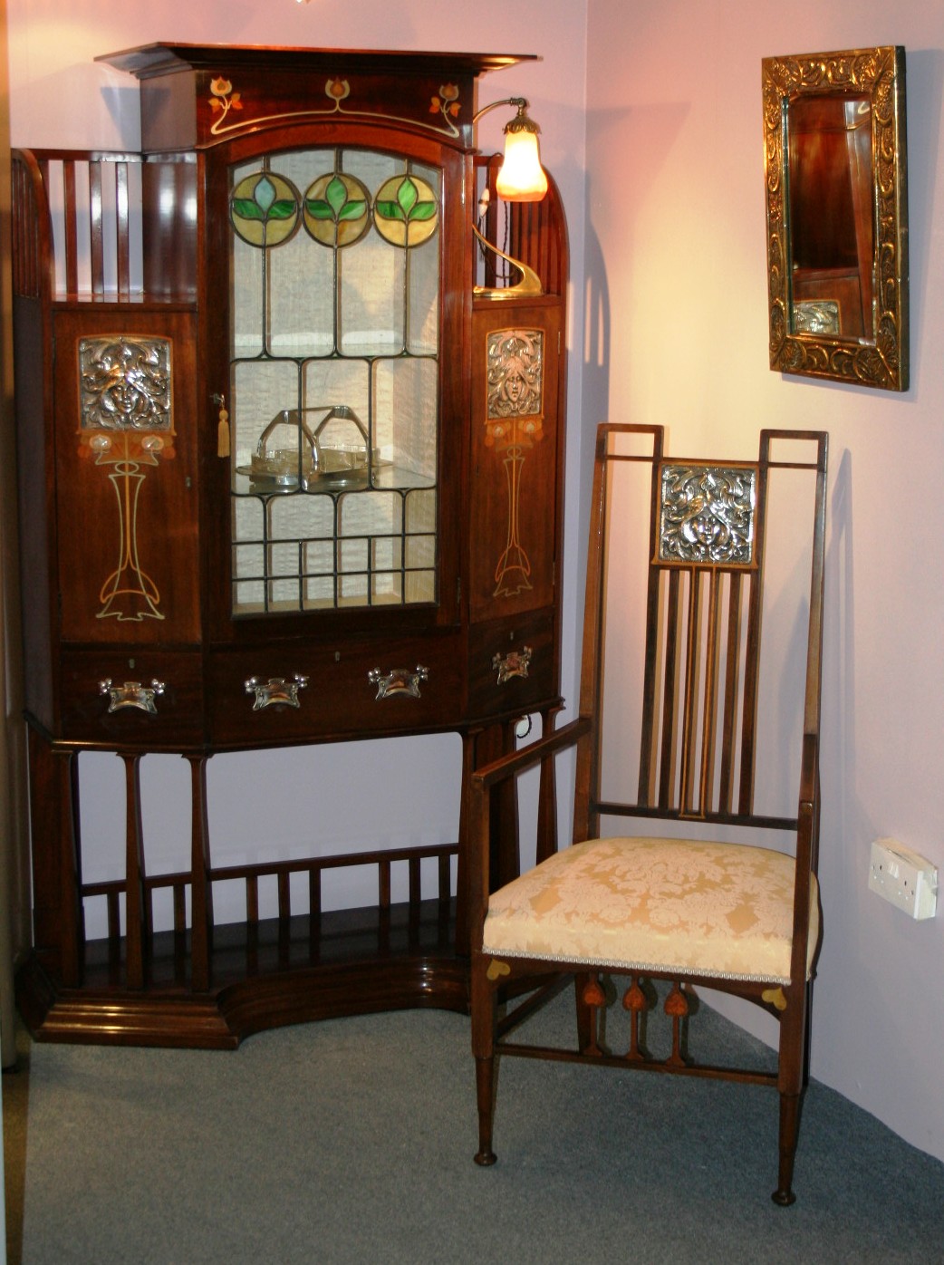 Art Nouveau Cabinet Wylie Lochead