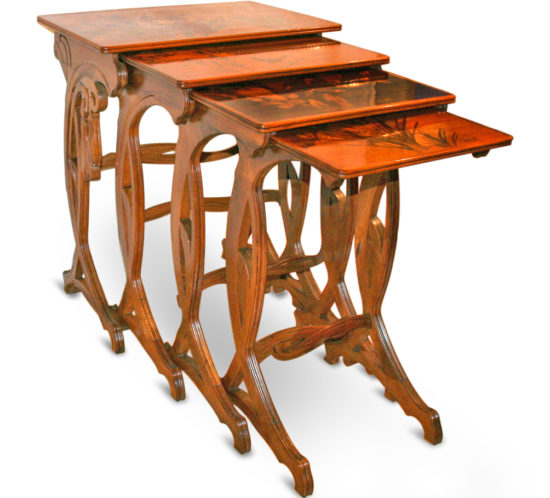 Emile Galle Set of Nesting Tables